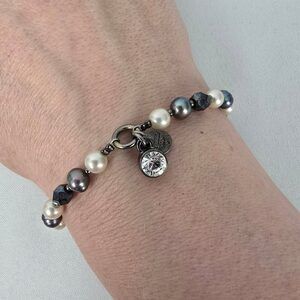 Dyrberg Kern Pearl & Faceted Glass Bead Bracelet